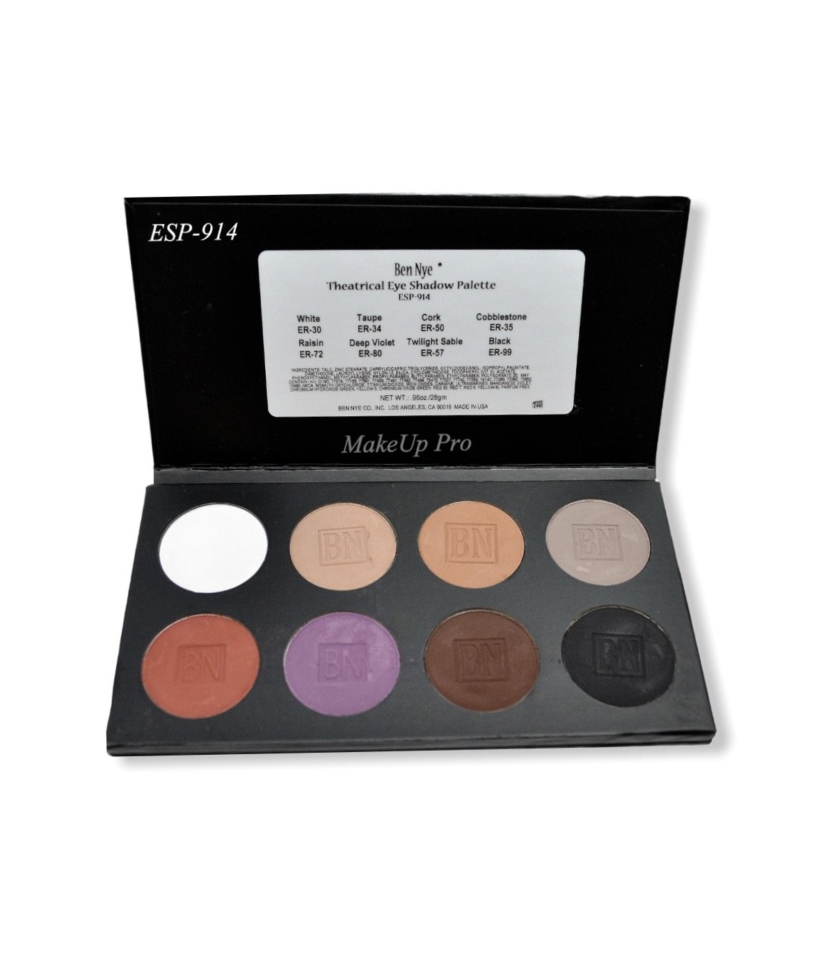 Ben Nye Eye Shadow Palette, 8er  ESP-914