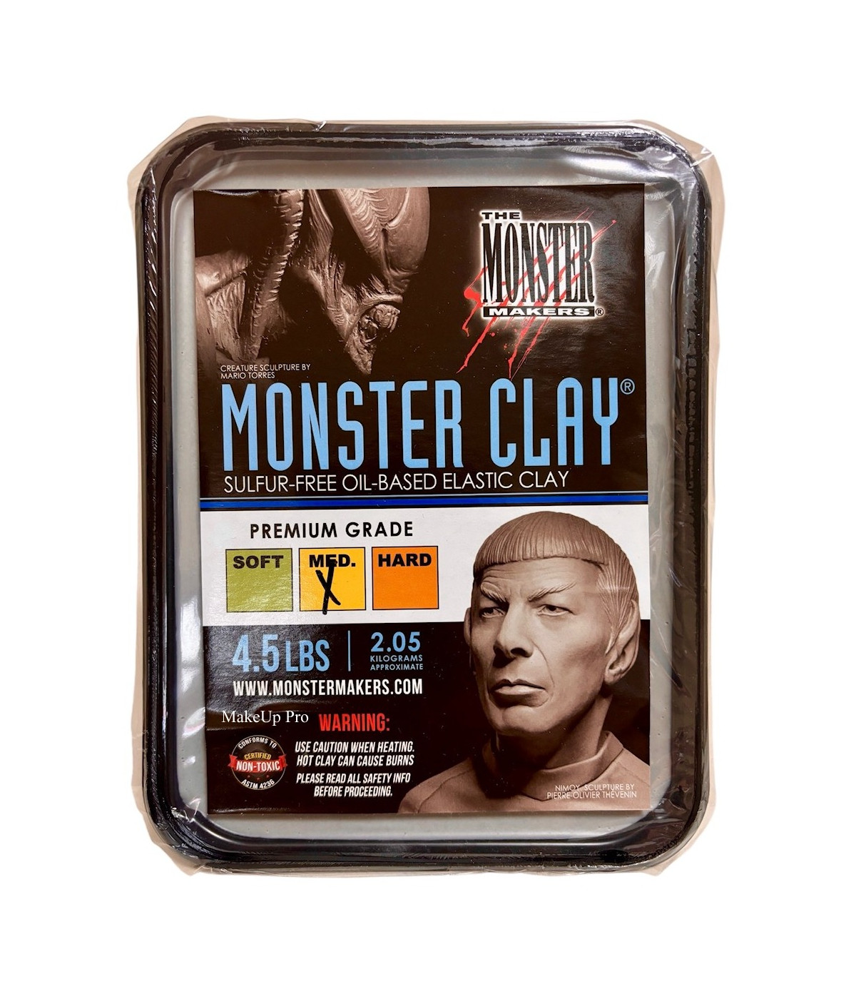 MouldLife Monster Clay, 2,25 Kg Medium Grey